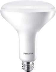 Philips - 9 Watt LED Flood/Spot Medium Screw Lamp - 2,700°K Color Temp, 650 Lumens, 120 Volts, Dimmable, Shatter Resistant, BR30, 25,000 hr Avg Life - Industrial Tool & Supply