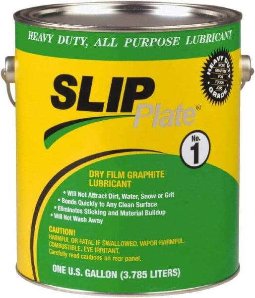 SLIP Plate - 1 Gal Can Lubricant - Black, -75°F to 450°F - Industrial Tool & Supply