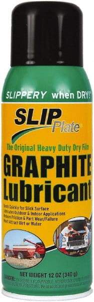 SLIP Plate - 12 oz Aerosol Spray Lubricant - Black, -75°F to 450°F - Industrial Tool & Supply