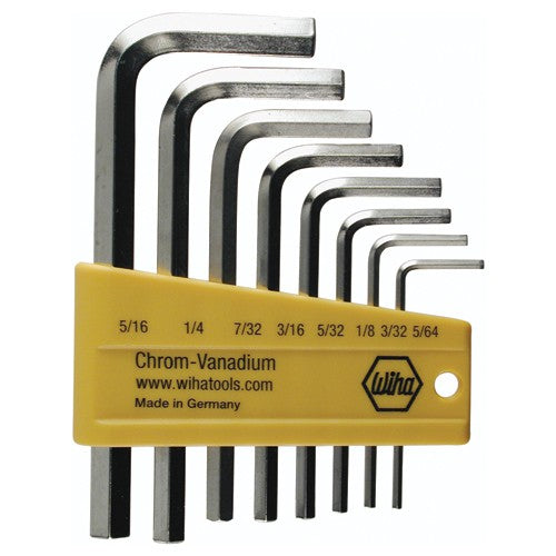 8PC SET IN HEX L-KEY SHORT ARM NICK - Industrial Tool & Supply