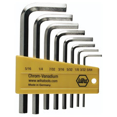 8PC SET IN HEX L-KEY SHORT ARM NICK - Industrial Tool & Supply