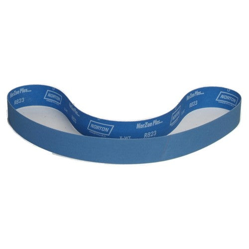 ‎2-1/2″ × 60″ NorZon Plus R824 Narrow Belt 24 Grit Zirconia Alumina - Industrial Tool & Supply