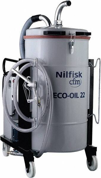 Nilfisk - 48 Gal, Painted Steel Tank, Wet, Machine Shop Vacuum Cleaner - 11.4 Amps - Industrial Tool & Supply