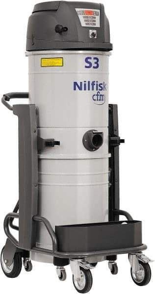 Nilfisk - 26 Gal, Painted Steel Tank, Dry, HEPA Vacuum Cleaner - 15.8 Amps - Industrial Tool & Supply