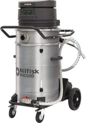 Nilfisk - 14 Gal, Painted Steel Tank, Dry, Machine Shop Vacuum Cleaner - 13.3 Amps - Industrial Tool & Supply