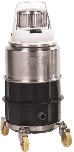 Nilfisk - 1.72 Gal, Stainless Steel Tank, Dry, Clean Room Vacuum Cleaner - 1.5 hp, 10 Amps - Industrial Tool & Supply