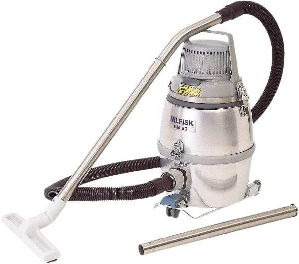 Nilfisk - 3.24 Gal, Aluminum Tank, Dry, Clean Room Vacuum Cleaner - 1.5 hp, 10 Amps - Industrial Tool & Supply