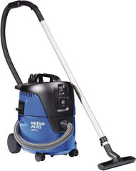 Nilfisk - 5 Gal Plastic Tank, Electric Powered Wet/Dry Vacuum - 1.34 Peak hp, 120 Volt, 8.3 Amps, 11-1/2' Hose Fitting, Washable Wet/Dry, Accessories Included - Industrial Tool & Supply