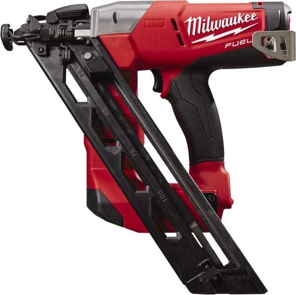 Milwaukee Tool - Cordless Finish Nailer - 15 Gauge Nail Diam, 1-1/4 to 2-1/2" Long Nail, Batteries Not Included - Industrial Tool & Supply