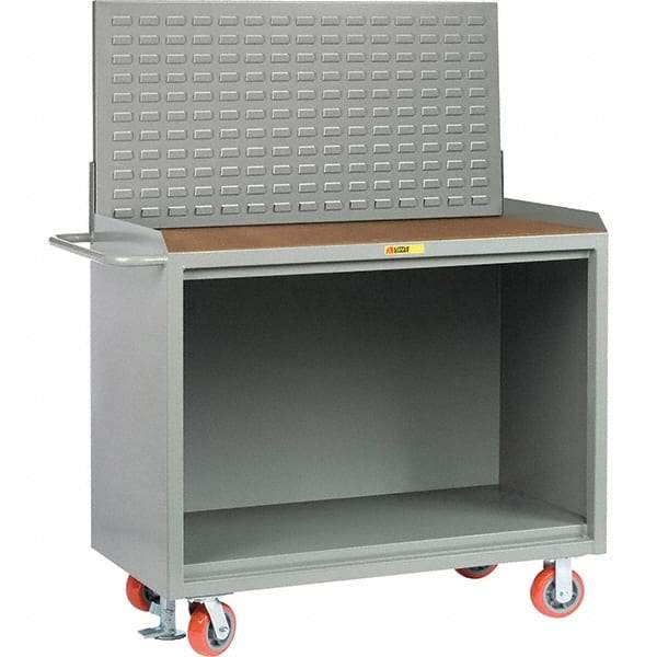 Little Giant - 3,600 Lb Capacity Mobile Service Bench - 41" Wide x 24" Deep x 43" High, Steel, Gray - Industrial Tool & Supply