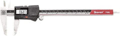 Starrett - 0 to 200mm Range, 0.01mm Resolution, Electronic Caliper - Stainless Steel with 1-1/2" Stainless Steel Jaws, 0.02mm Accuracy - Industrial Tool & Supply