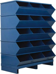 Stackbin - 5 Bin, Shelving Unit with Openings & Base - 37" Wide x 46-7/8" High - Industrial Tool & Supply