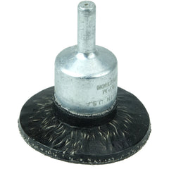 1-3/4″ Polyflex Encapsulated Circular Flared Crimped Wire End Brush, .020″ Steel Fill - Industrial Tool & Supply