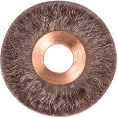 2″ Polyflex Encapsulated Small Diameter Crimped Wire Wheel, .0104″ Steel Fill, 1/2″ Arbor Hole - Industrial Tool & Supply