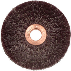 3″ Polyflex Encapsulated Small Diameter Crimped Wire Wheel, .0118″ Steel Fill, 1/2″ Arbor Hole - Industrial Tool & Supply
