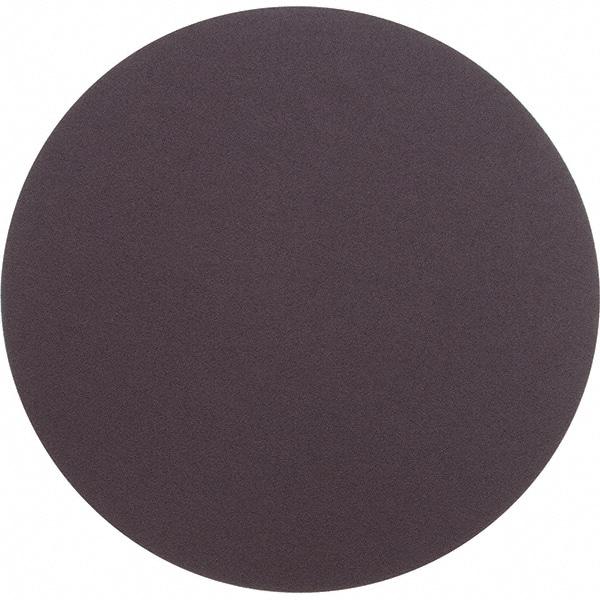 Superior Abrasives - 12" Diam, 100 Grit Aluminum Oxide Adhesive PSA Disc - Fine Grade, Brown, Cloth Backing, Flexible - Industrial Tool & Supply