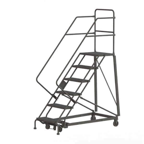 TRI-ARC - Rolling & Wall Mounted Ladders & Platforms Type: Stairway Slope Ladder Style: Rolling Safety Ladder - Industrial Tool & Supply