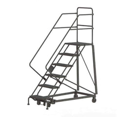 TRI-ARC - Rolling & Wall Mounted Ladders & Platforms Type: Stairway Slope Ladder Style: Rolling Safety Ladder - Industrial Tool & Supply