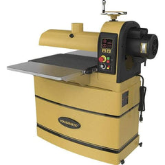 Powermatic - 5" Diam x 22" Long, Single Phase Floor Drum Sanding Machine - 4" Sanding Depth, 2-3/8 to 4" Thick x 44" Wide Workpiece - Industrial Tool & Supply