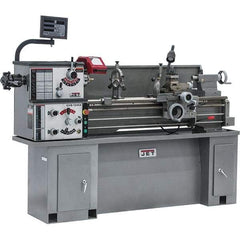 Jet - 13" Swing, 43" Between Centers, 230 Volt, Single Phase Bench Lathe - 2 hp, 70 to 2,000 RPM, 1-3/8" Bore Diam, 28-1/2" Deep x 30" High x 79" Long - Industrial Tool & Supply