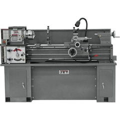 Jet - 13" Swing, 40" Between Centers, 230 Volt, Single Phase Bench Lathe - 2 hp, 60 to 1,240 RPM, 1-3/8" Bore Diam, 28-1/2" Deep x 30" High x 79" Long - Industrial Tool & Supply