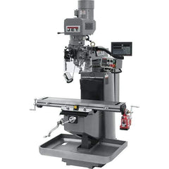 Jet - 9" Table Width x 49" Table Length, Electronic Variable Speed Control, 3 Phase Knee Milling Machine - 3 hp - Industrial Tool & Supply
