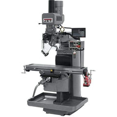 Jet - 10" Table Width x 50" Table Length, Electronic Variable Speed Control, 3 Phase Knee Milling Machine - 3 hp - Industrial Tool & Supply