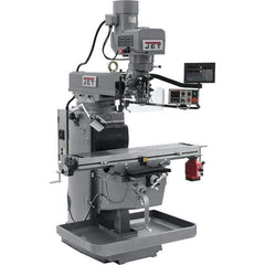 Jet - 10" Table Width x 50" Table Length, Electronic Variable Speed Control, 3 Phase Knee Milling Machine - 3 hp - Industrial Tool & Supply