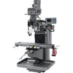 Jet - 9" Table Width x 49" Table Length, Electronic Variable Speed Control, 3 Phase Knee Milling Machine - 3 hp - Industrial Tool & Supply