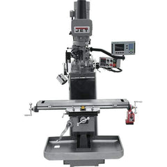 Jet - 9" Table Width x 49" Table Length, Electronic Variable Speed Control, 3 Phase Knee Milling Machine - 3 hp - Industrial Tool & Supply