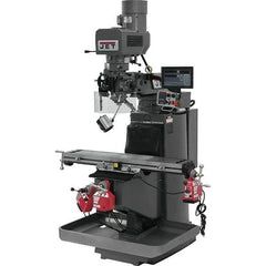 Jet - 9" Table Width x 49" Table Length, Electronic Variable Speed Control, 3 Phase Knee Milling Machine - 3 hp - Industrial Tool & Supply