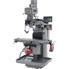 Jet - 10" Table Width x 50" Table Length, Electronic Variable Speed Control, 3 Phase Knee Milling Machine - 3 hp - Industrial Tool & Supply