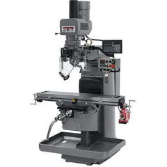 Jet - 10" Table Width x 50" Table Length, Electronic Variable Speed Control, 3 Phase Knee Milling Machine - 3 hp - Industrial Tool & Supply