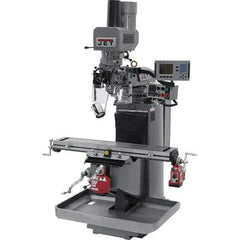 Jet - 9" Table Width x 49" Table Length, Electronic Variable Speed Control, 3 Phase Knee Milling Machine - 3 hp - Industrial Tool & Supply