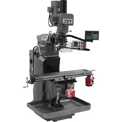 Jet - 9" Table Width x 49" Table Length, Electronic Variable Speed Control, 3 Phase Knee Milling Machine - 3 hp - Industrial Tool & Supply