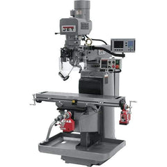 Jet - 10" Table Width x 50" Table Length, Electronic Variable Speed Control, 3 Phase Knee Milling Machine - 3 hp - Industrial Tool & Supply