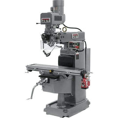 Jet - 10" Table Width x 50" Table Length, Electronic Variable Speed Control, 3 Phase Knee Milling Machine - 3 hp - Industrial Tool & Supply