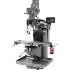 Jet - 9" Table Width x 49" Table Length, Electronic Variable Speed Control, 3 Phase Knee Milling Machine - 3 hp - Industrial Tool & Supply