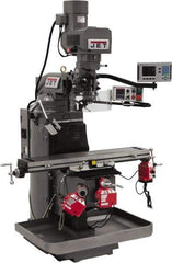 Jet - 9" Table Width x 49" Table Length, Electronic Variable Speed Control, 3 Phase Knee Milling Machine - 3 hp - Industrial Tool & Supply