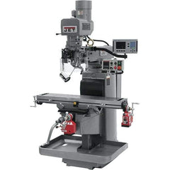 Jet - 10" Table Width x 50" Table Length, Electronic Variable Speed Control, 3 Phase Knee Milling Machine - 3 hp - Industrial Tool & Supply