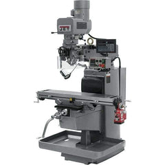 Jet - 10" Table Width x 50" Table Length, Electronic Variable Speed Control, 3 Phase Knee Milling Machine - 3 hp - Industrial Tool & Supply