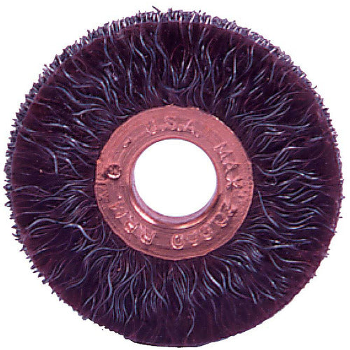 1-1/4″ Polyflex Encapsulated Small Diameter Crimped Wire Wheel, .014″ Steel Fill, 3/8″ Arbor Hole - Industrial Tool & Supply