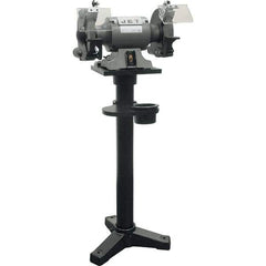 Jet - 10" Wheel Diam x 1" Wheel Width, 1-1/2 hp Bench Grinder - 1 Phase, 1,720 Max RPM, 115 Volts - Industrial Tool & Supply