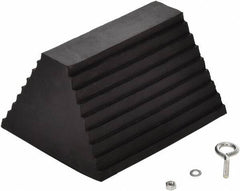 Vestil - 9-1/4" Wide x 6" High x 8" Deep, Rubber Wheel Chock - Industrial Tool & Supply