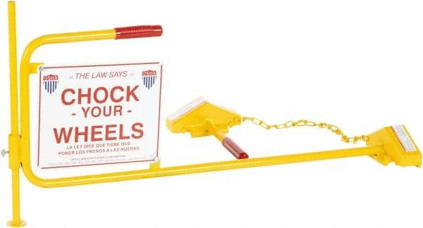 Vestil - 40-1/16" Wide x 20-1/8" High x 45" Deep, Steel Wheel Chock - Industrial Tool & Supply