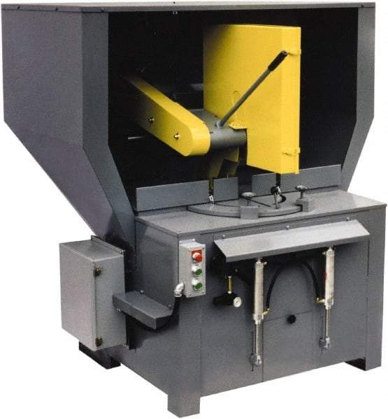 Kalamazoo - 20 or 22" Blade Diam, 1" Arbor Hole, Miter Chop & Cutoff Saw - 2,500 RPM, 15 hp, 220/440 Volts, 3 Phase - Industrial Tool & Supply