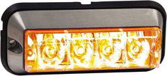 Buyers Products - Quad Flash Rate, Surface Mount Emergency Strobe Light Assembly - Powered by 12 to 24 Volts, Amber - Industrial Tool & Supply