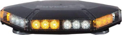 Buyers Products - Variable Flash Rate, Vacuum-Magnetic Mount Emergency LED Lightbar Assembly - Powered by DC, Amber & Clear - Industrial Tool & Supply