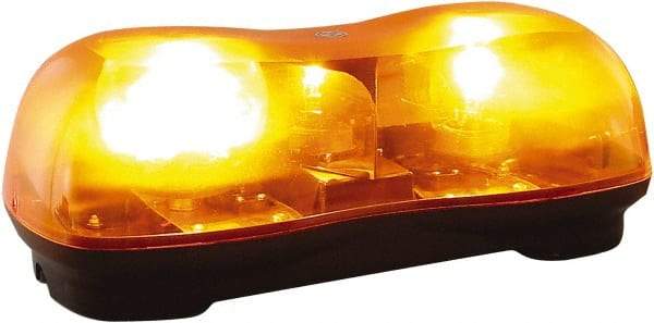 Buyers Products - 320 FPM, Magnetic Mount Emergency Halogen Lightbar Assembly - Powered by 12 to 24 Volts, Amber - Industrial Tool & Supply