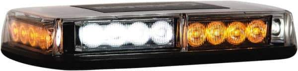 Buyers Products - Variable Flash Rate, Magnetic or Permanent Mount Emergency LED Lightbar Assembly - Powered by DC, Amber & Clear - Industrial Tool & Supply